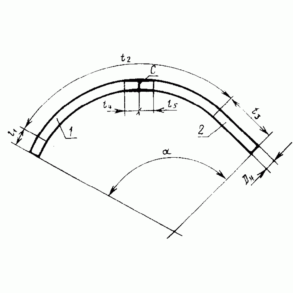 Отводы гнутые ГОСТ 24950–81 